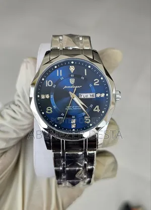 Photo - Poedagar Silver by Blue Waterproof Watch