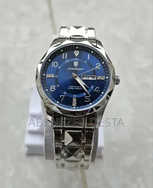 Poedagar Silver by Blue Waterproof Watch