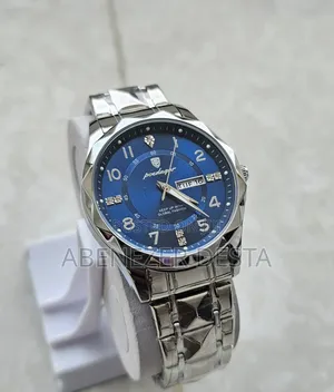 Poedagar Silver by Blue Waterproof Watch