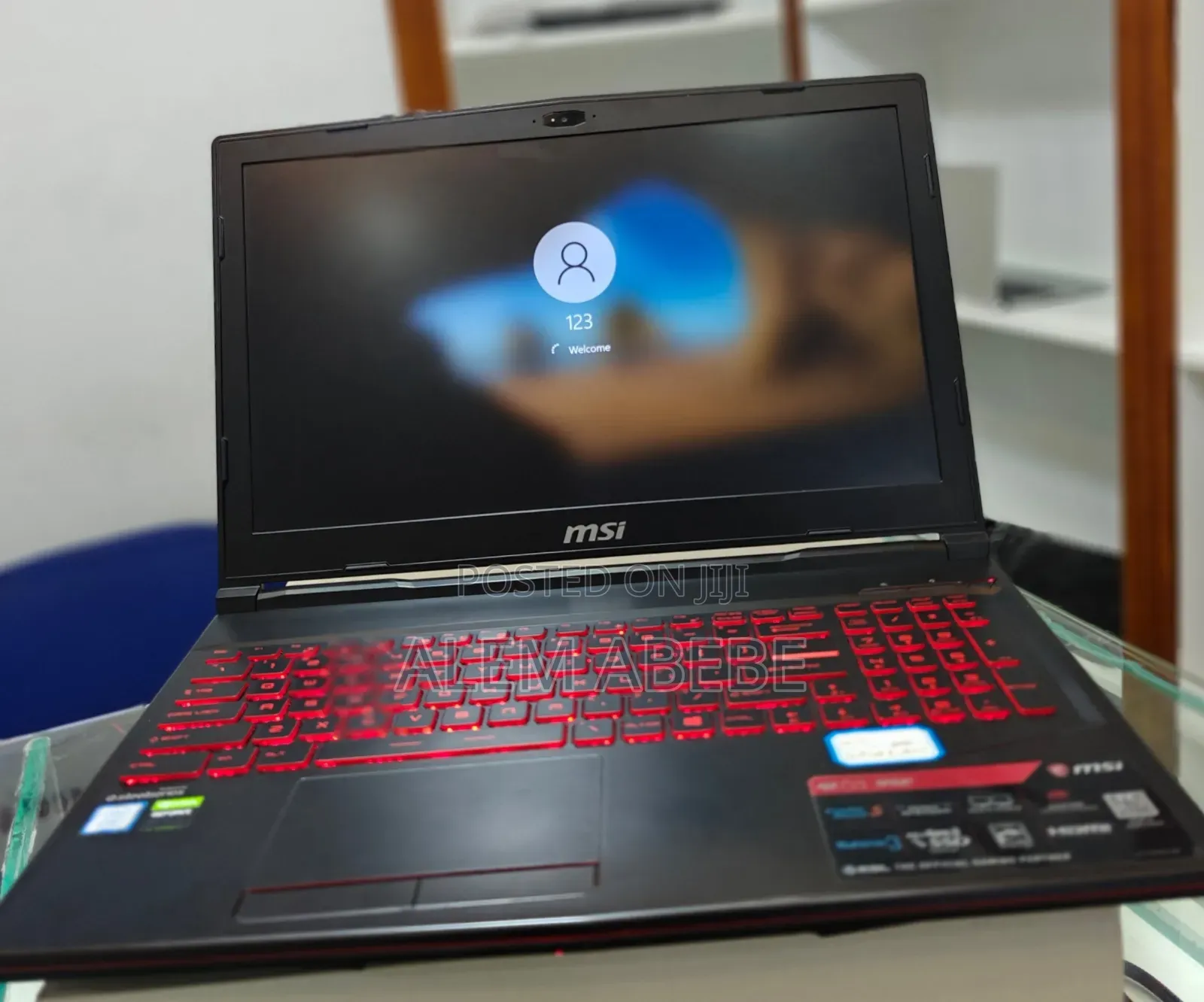 New Laptop MSI GL63 8RC 16GB Intel Core I7 SSD 128GB