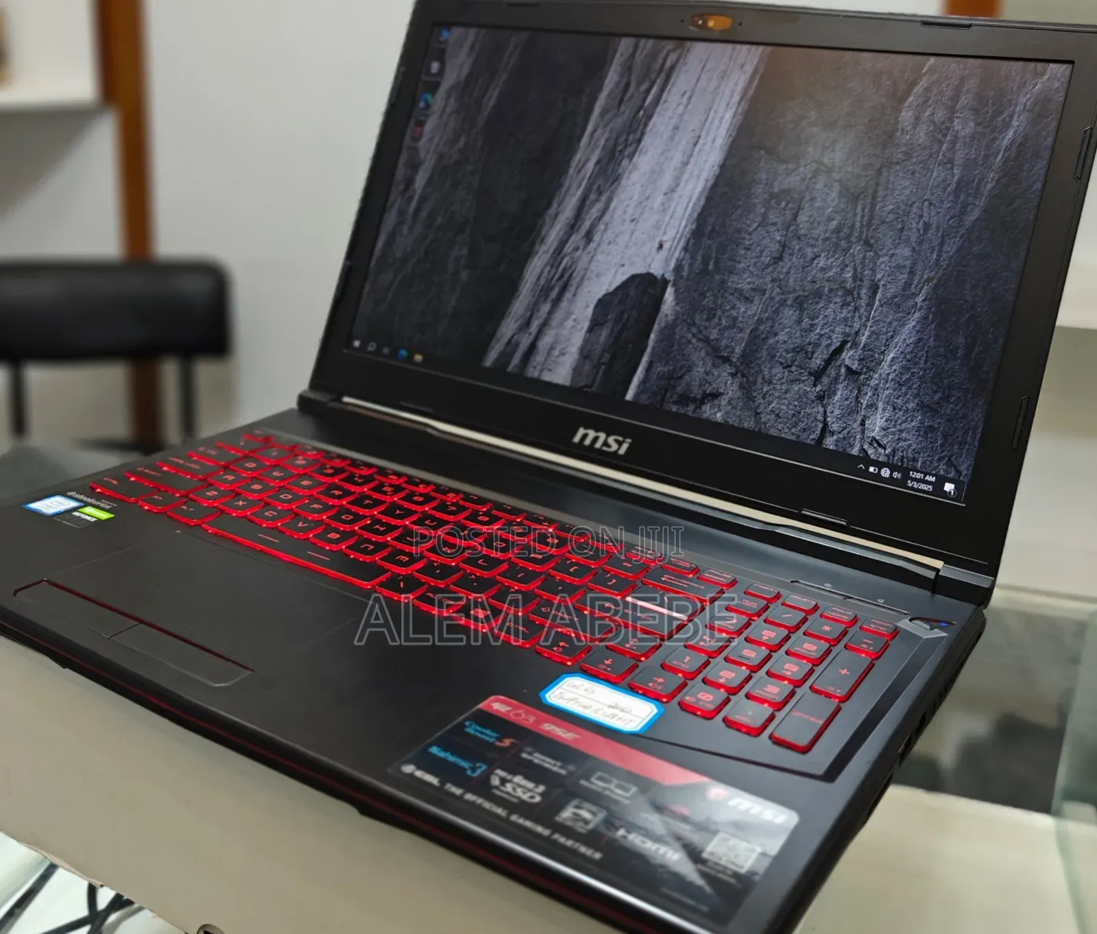 New Laptop MSI GL63 8RC 16GB Intel Core I7 SSD 128GB