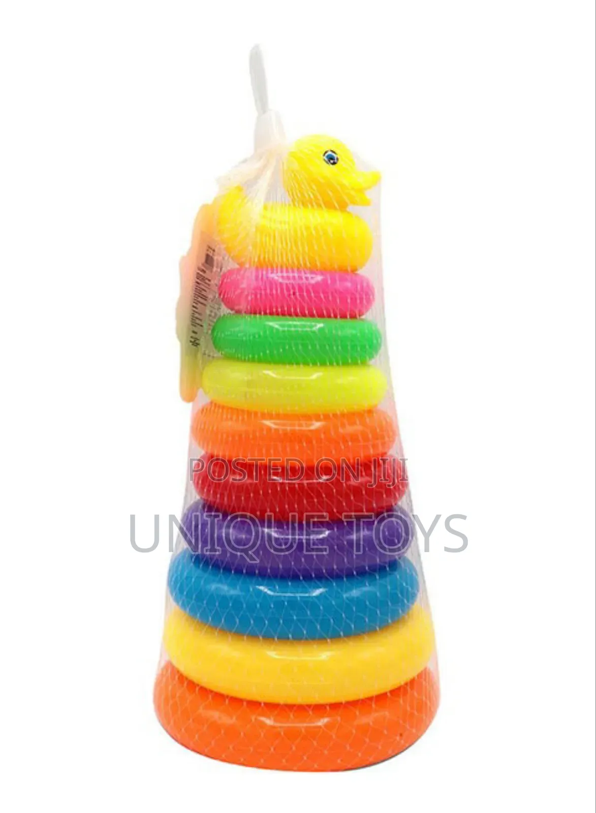 Rainbow Stacking 10-Layer Rings Tower – Learning Fun!