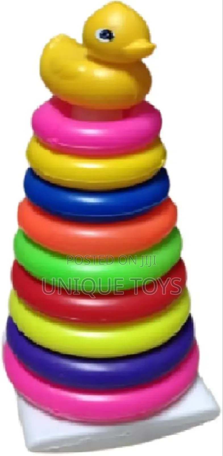 Rainbow Stacking 10-Layer Rings Tower – Learning Fun!