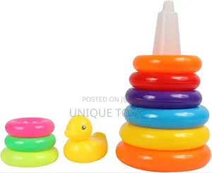 Rainbow Stacking 10-Layer Rings Tower – Learning Fun!