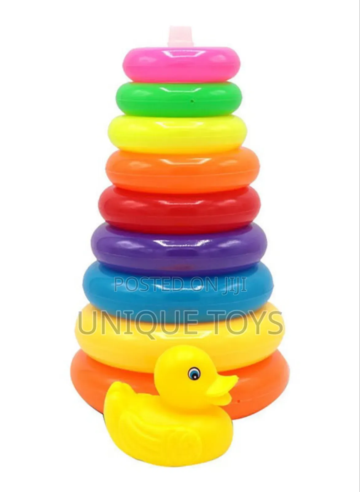 Rainbow Stacking 10-Layer Rings Tower – Learning Fun!