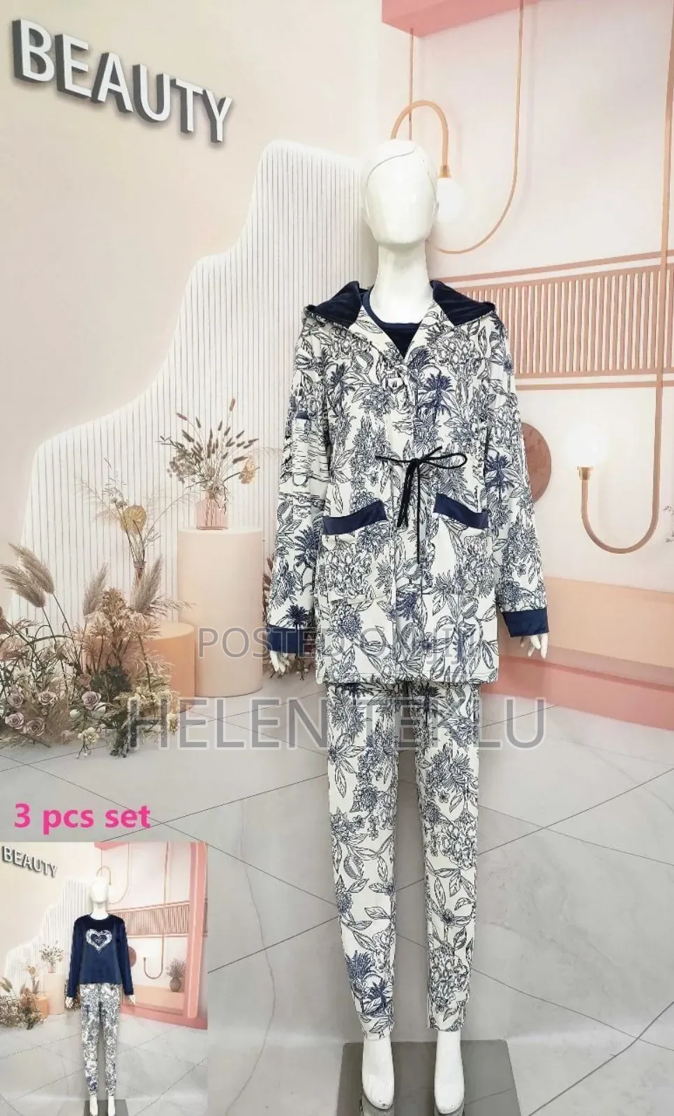 3pc Pyjamas/3ፒስ ፒጃማ