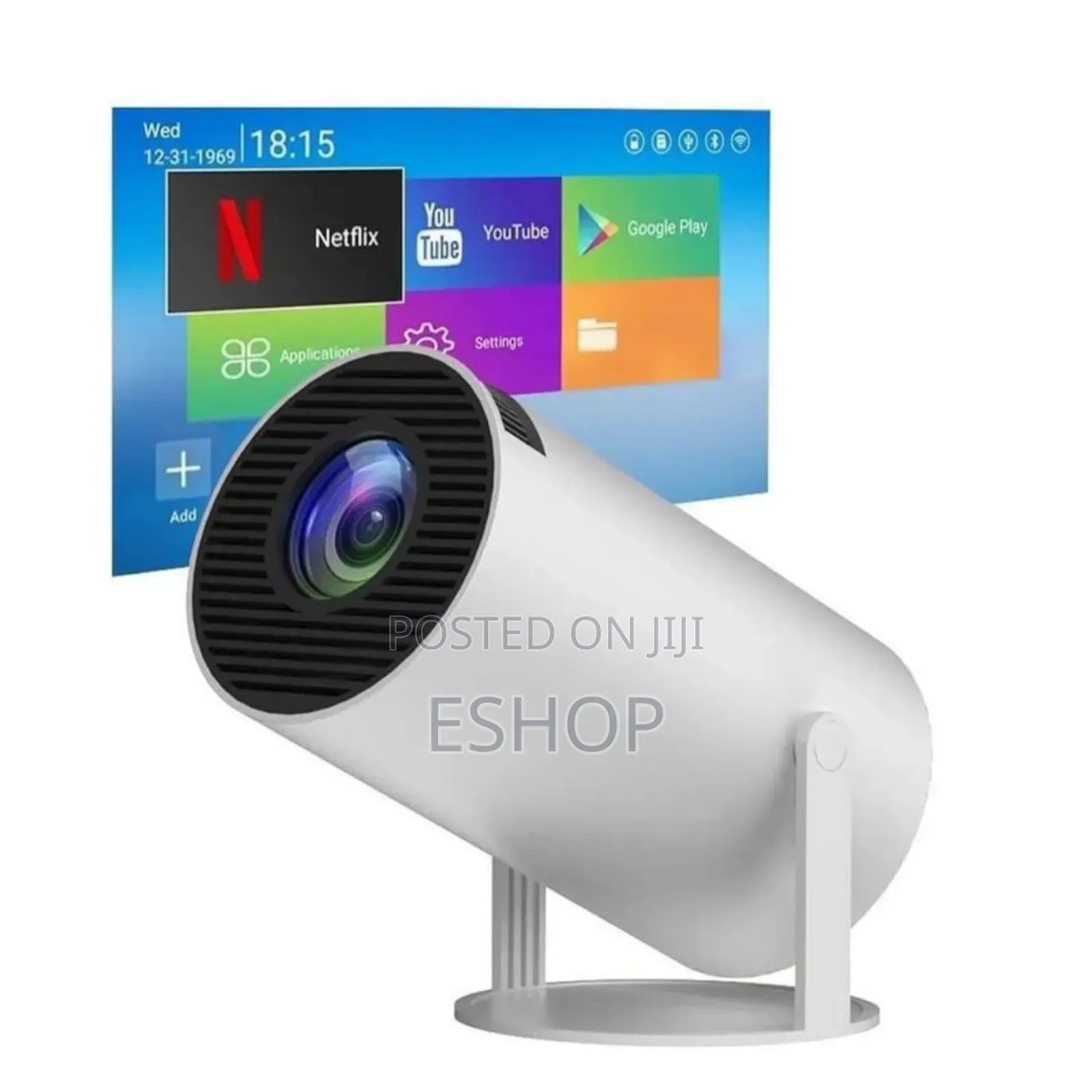 Home Theater Reimagined: Smart Android Projector With Remote