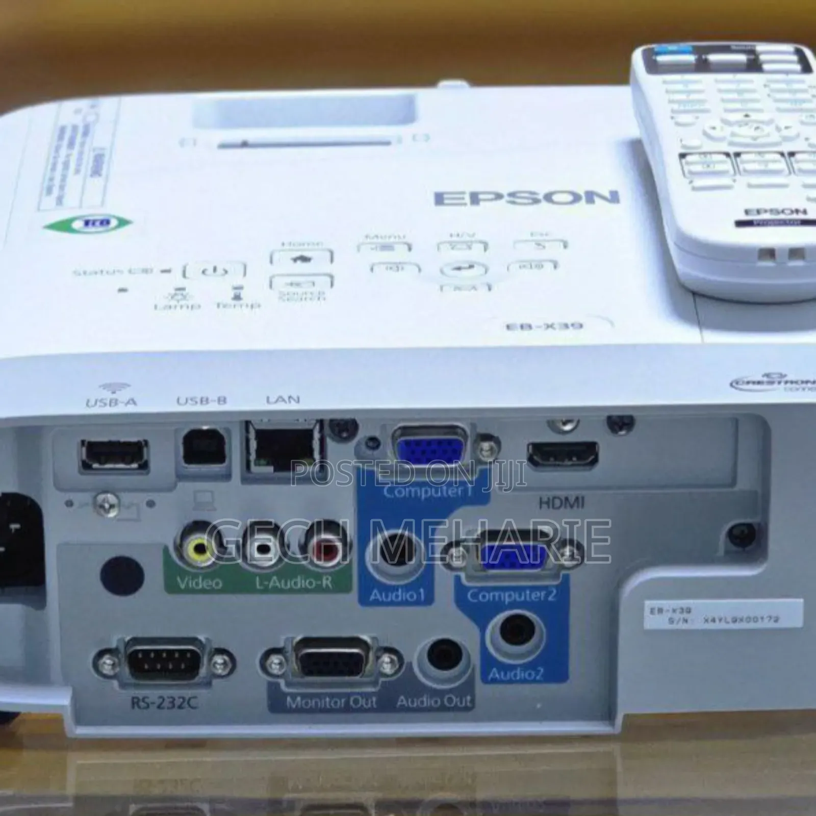Brand New Epson Projector Has Remote Model Name: Eb-X39 Hardwa