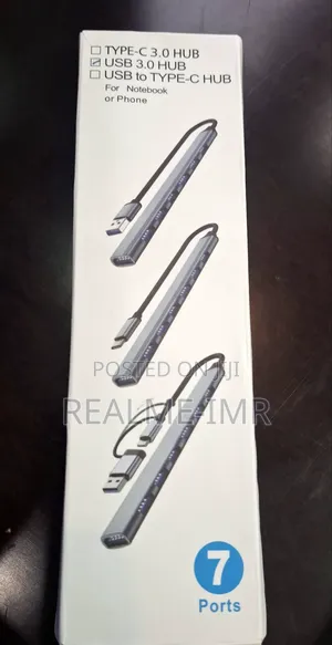 Usb 3.0 Hub – 7 Ports High-Speed Expander for Laptop Pc