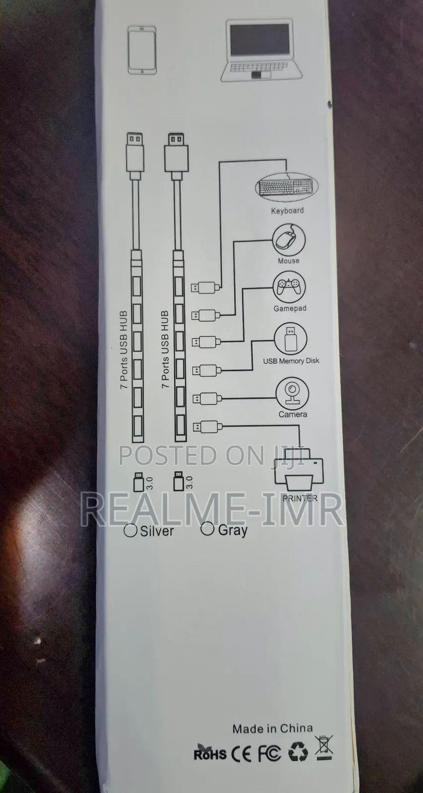 Usb 3.0 Hub – 7 Ports High-Speed Expander for Laptop Pc