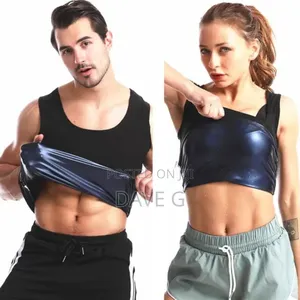 Photo - 1pc Men And Women Sports Shapewear Waist Trainer Top, Sauna Sweat