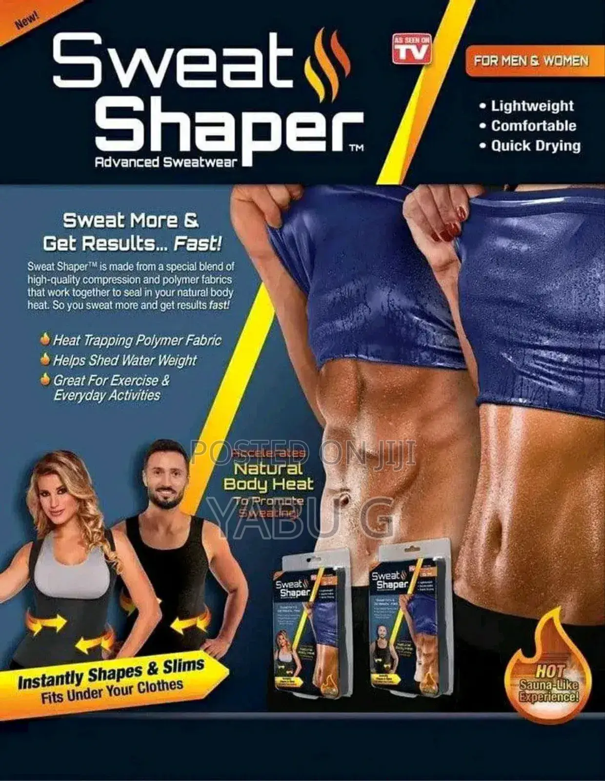 1pc Men and Women Sports Shapewear Waist Trainer Top, Sauna Sweat