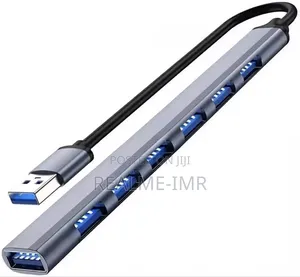 Photo - Usb 3.0 Hub – 7 Ports High-Speed Expander for Laptop Pc