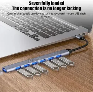 Usb 3.0 Hub – 7 Ports High-Speed Expander for Laptop Pc