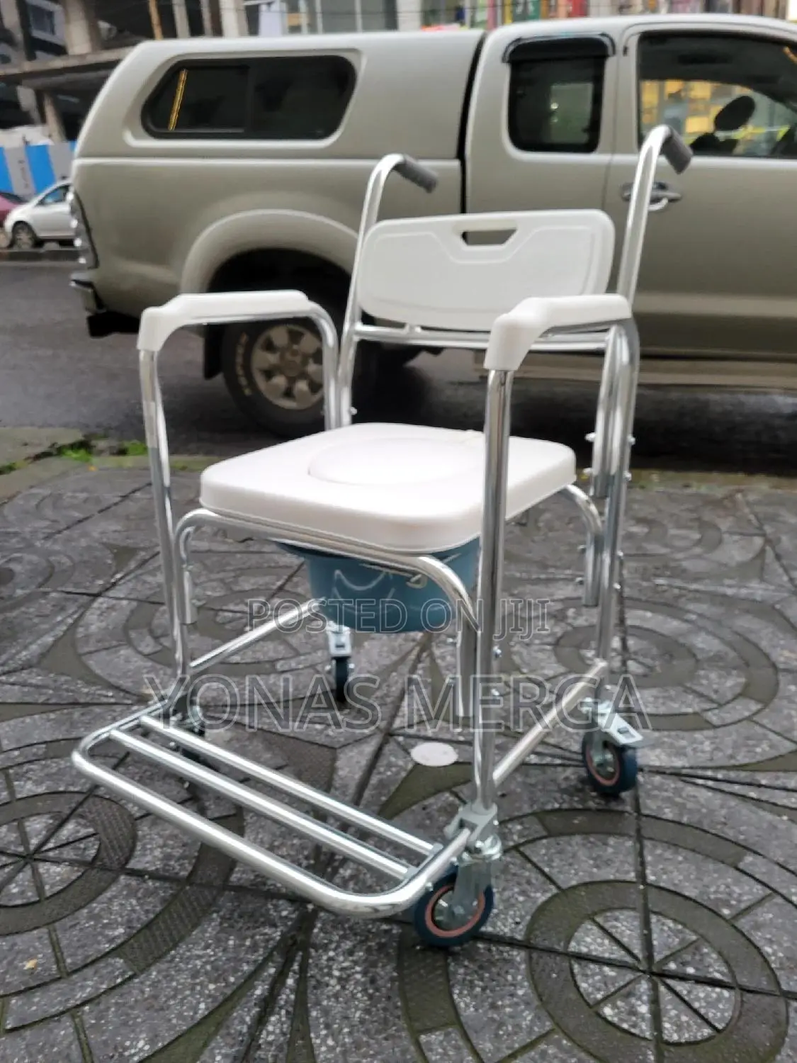 Commode Chair嘅፭toilet Chair賾§Waterproof Toilet Chair,With Padded Seat