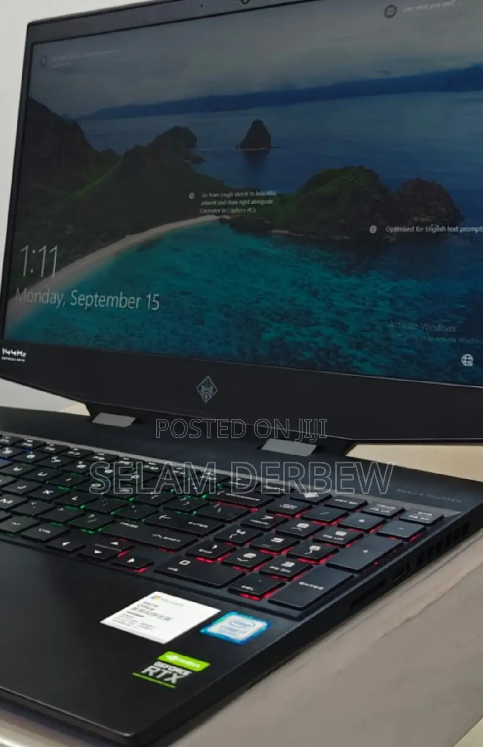 New Laptop HP Omen 15 16GB Intel Core I7 SSD 512GB