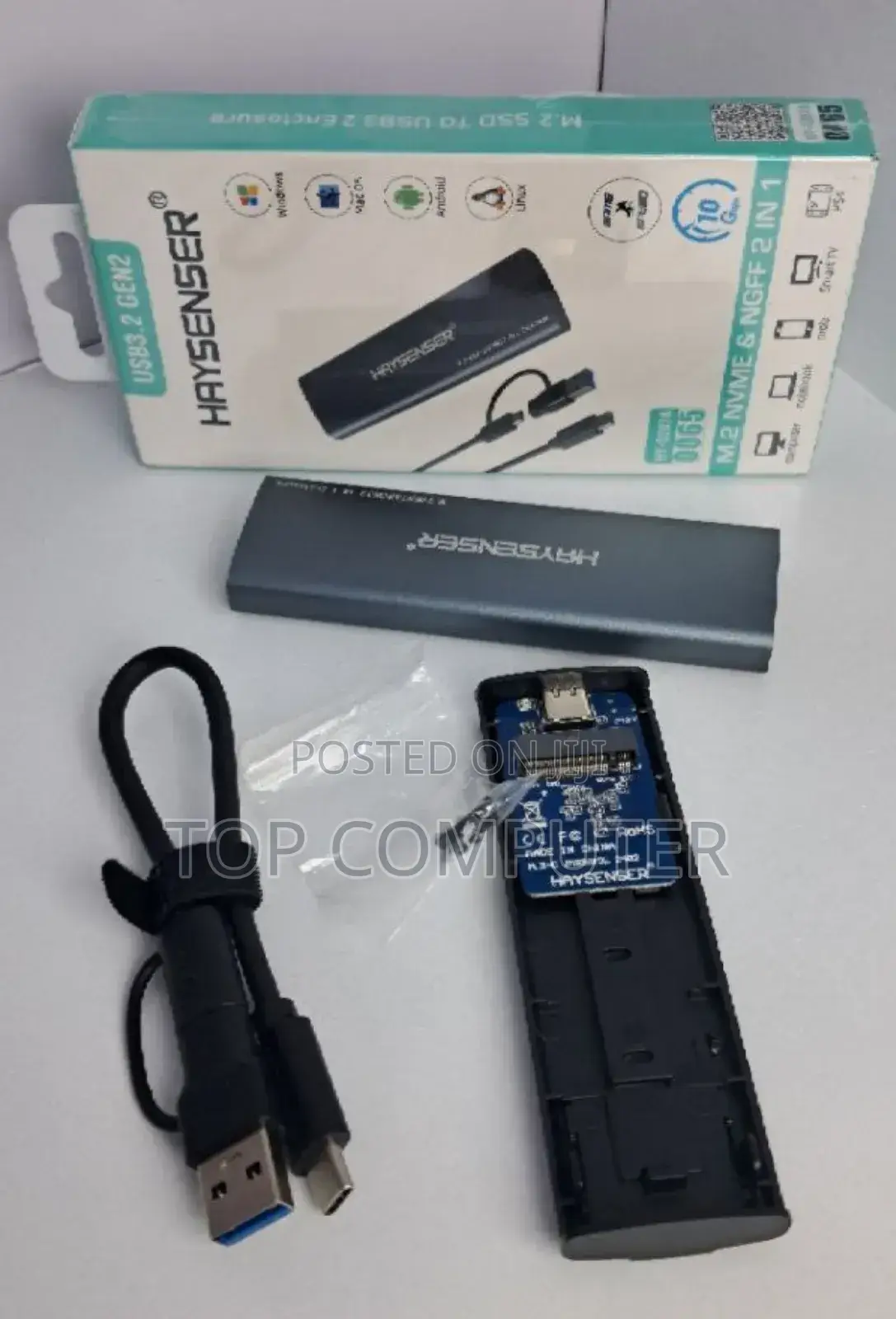  Heysenser Gen2 M.2 SSD Enclosure – Ultra Fast Porta