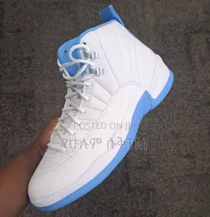 Photo - Air Jordan 12 Retro “Melo 2025” ‘White/Blue’ Hi Top Men’S Shoes