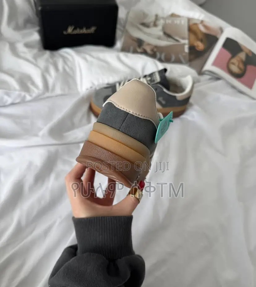 Adidas Gazelle Bold ‘Grey/Beige Gum’ Platform Double Sole WMNS Shoes