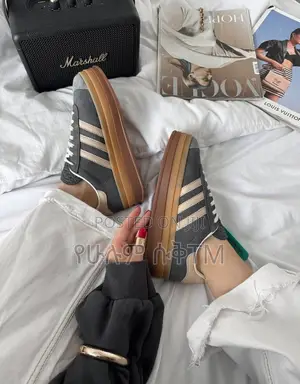 Adidas Gazelle Bold ‘Grey/Beige Gum’ Platform Double Sole WMNS Shoes