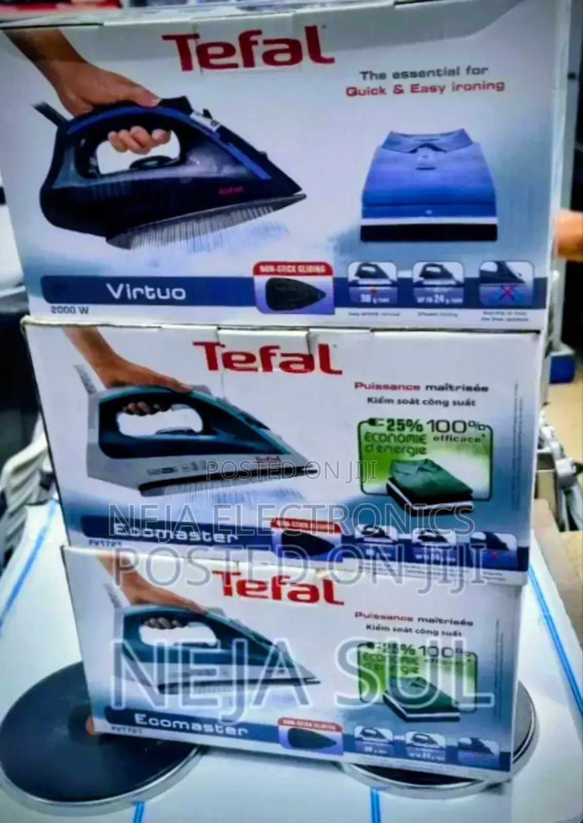 Tefal Irons Steamers 2000w Ceramic የልብስ መተኮሻ Delivery