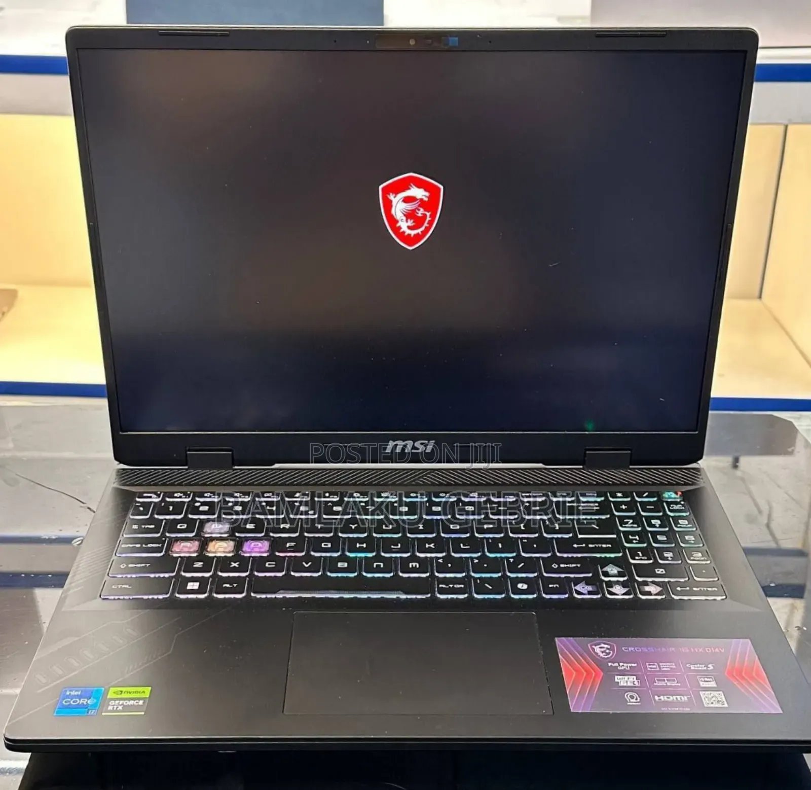 New Laptop MSI Crosshair 15 B12U 16GB Intel Core I7 SSD 1T