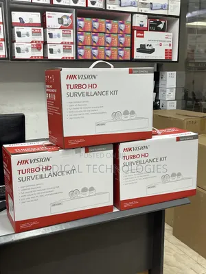 4 ካሜራ ከነ ሪከርደር እና ኬብል አጠቃላይ የያዘ Security Camera Kit Hikvision Xiaomi