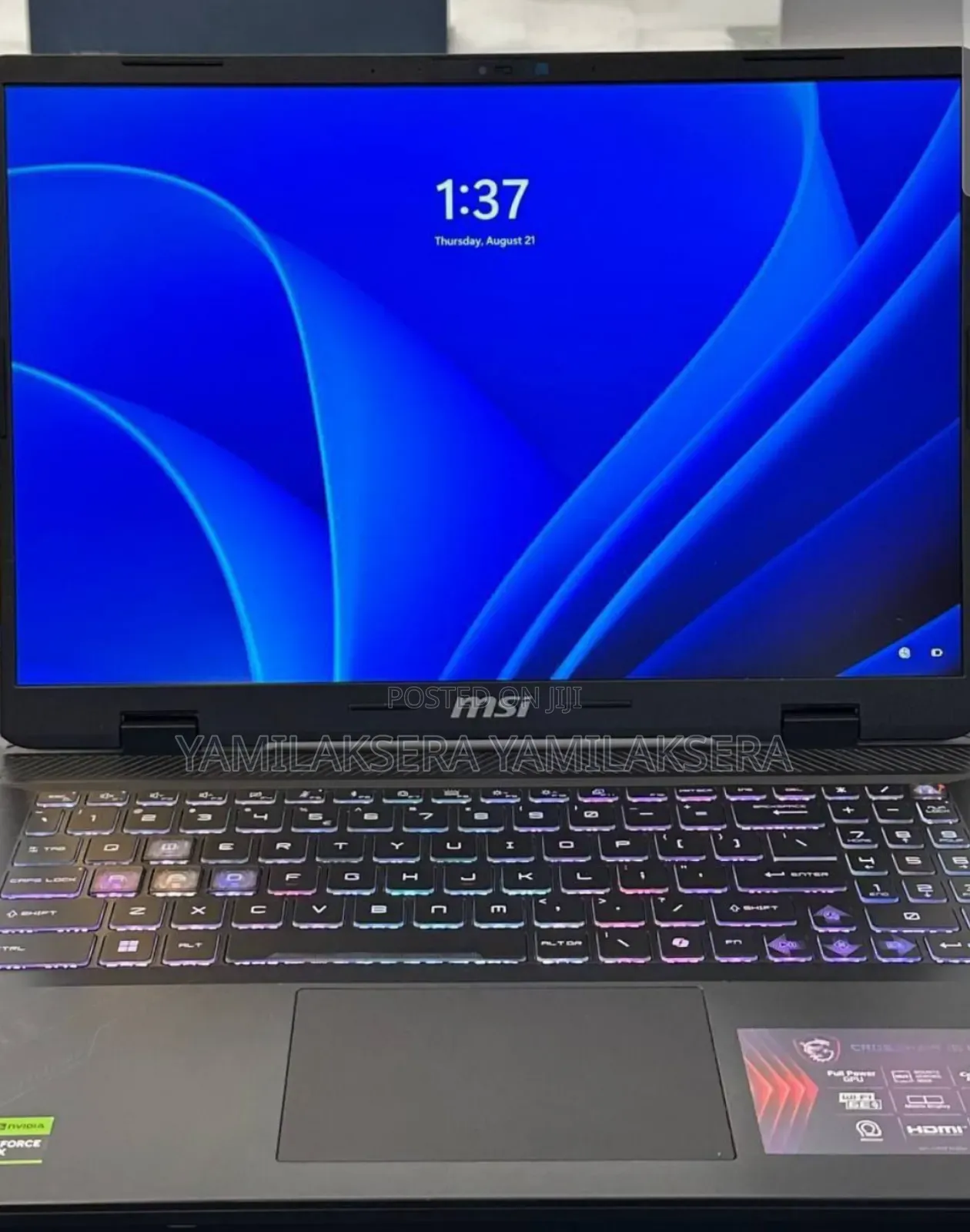 New Laptop MSI 16GB Intel Core I7 SSD 1T
