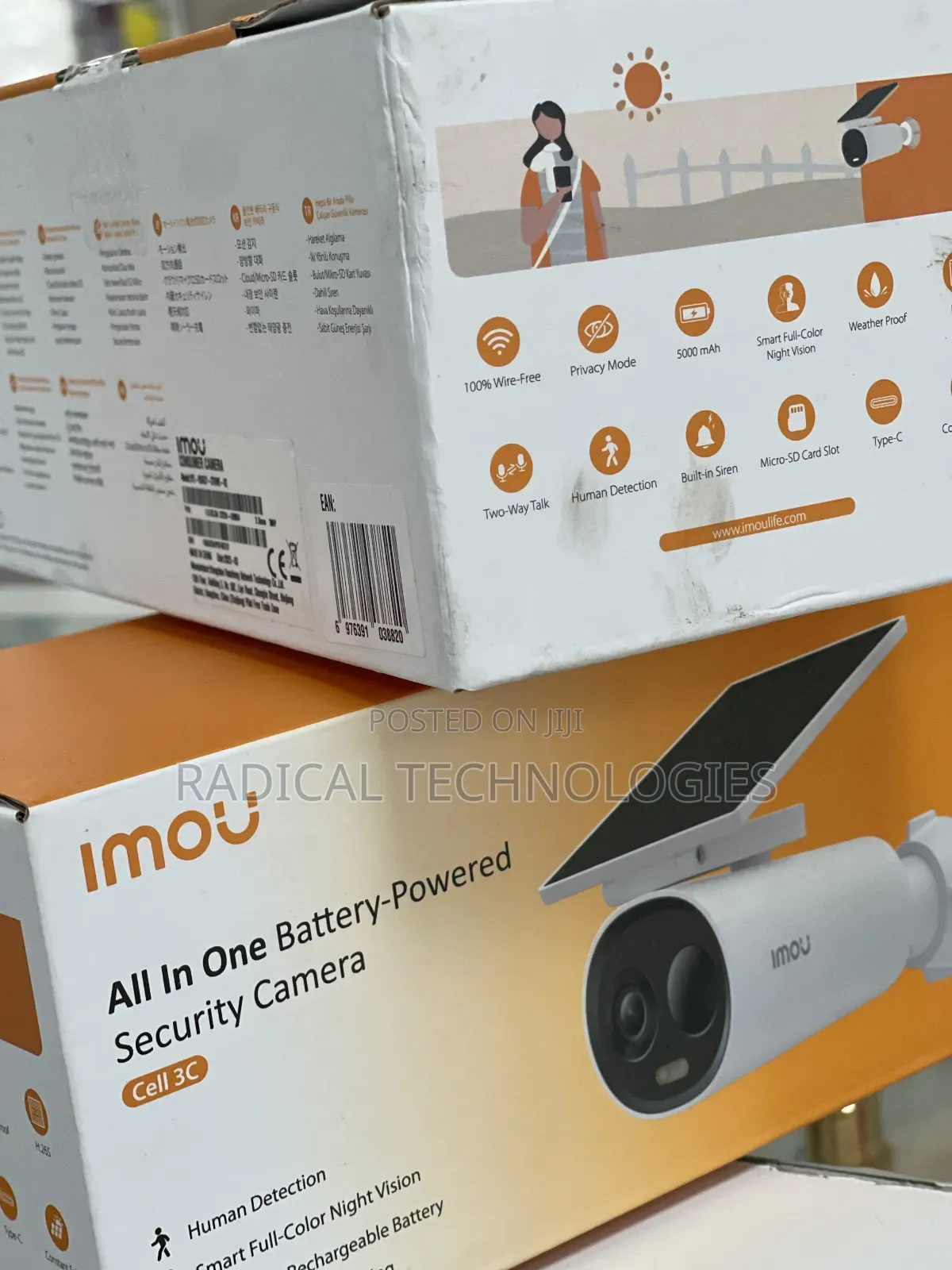 20 ቀን ያለመብራት የሚሰራ Security Camera 3mp Imou Cell3c Hikvision Xiaomi