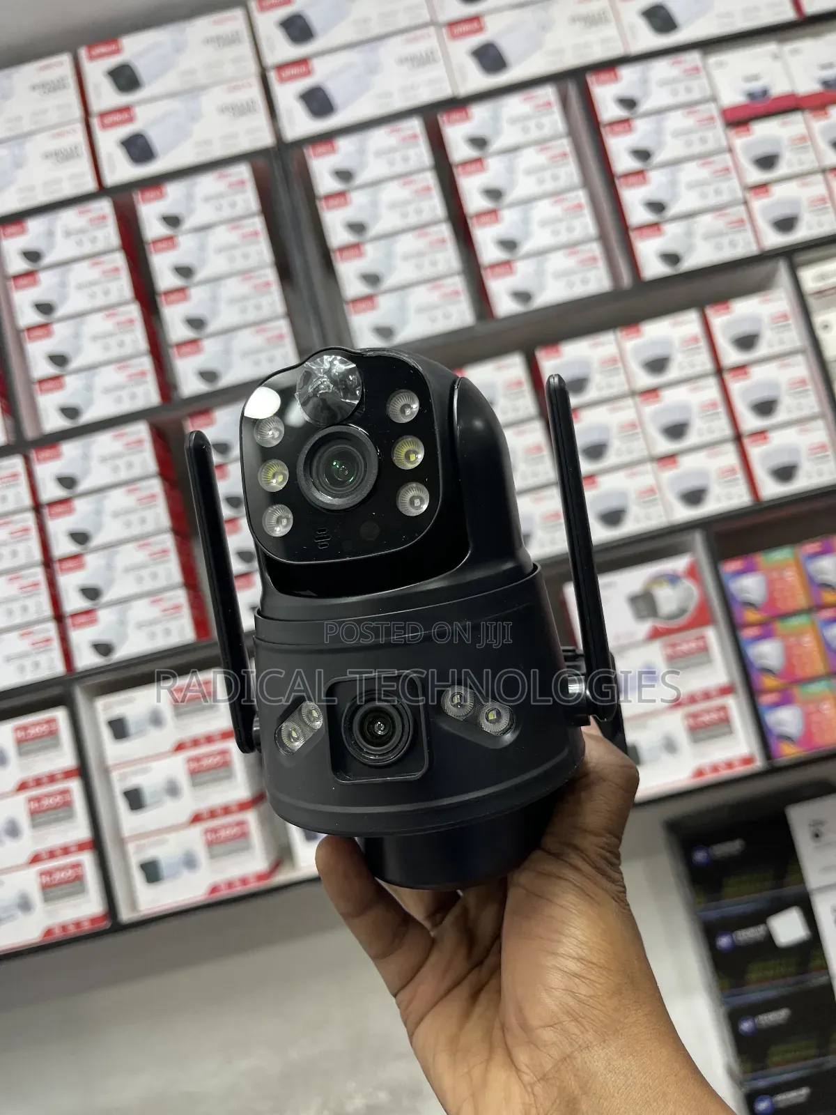 ቪዲዮ ጥራት ያለው መብራት ቢጠፋ ማይቋረጥ Solar Security Camera Dual Lens Xiaomi