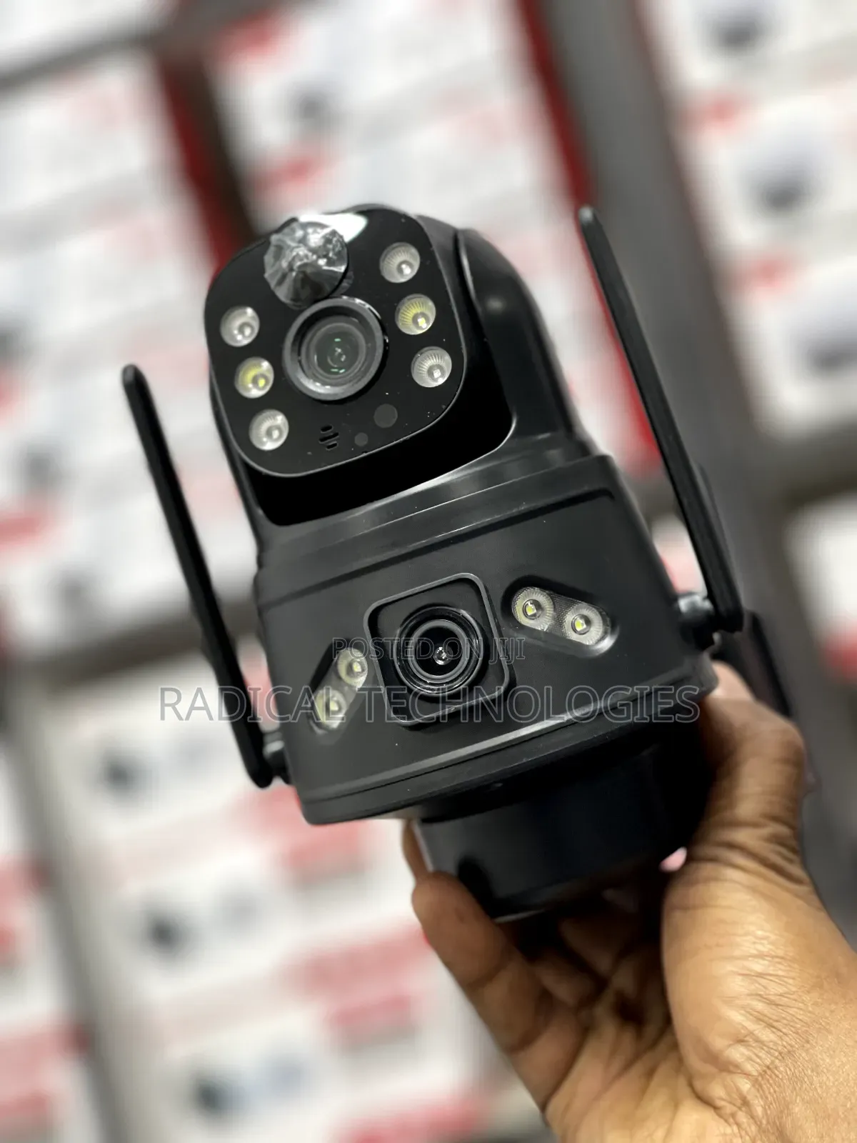 ቪዲዮ ጥራት ያለው መብራት ቢጠፋ ማይቋረጥ Solar Security Camera Dual Lens Xiaomi