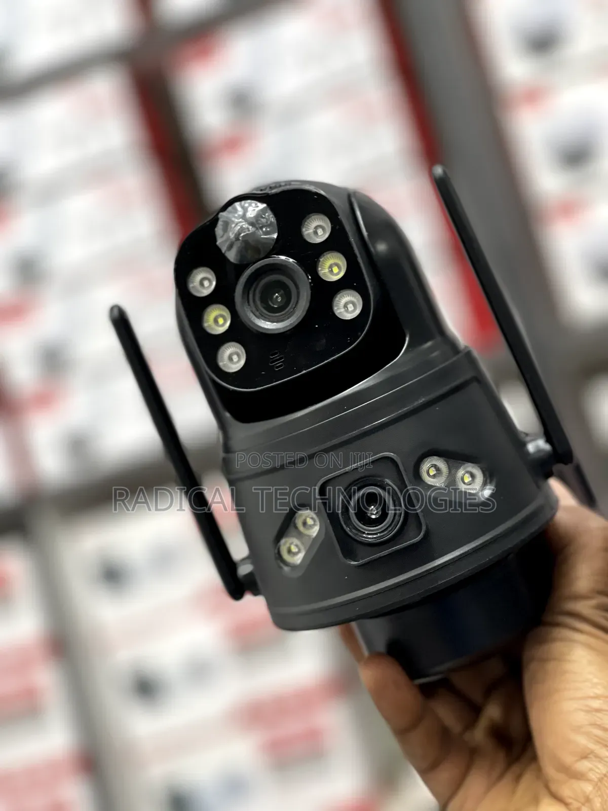 ቪዲዮ ጥራት ያለው መብራት ቢጠፋ ማይቋረጥ Solar Security Camera Dual Lens Xiaomi