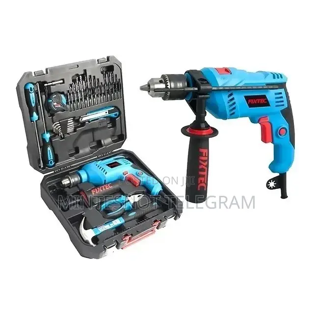 Fixtec Hand Drill With Tools Box
