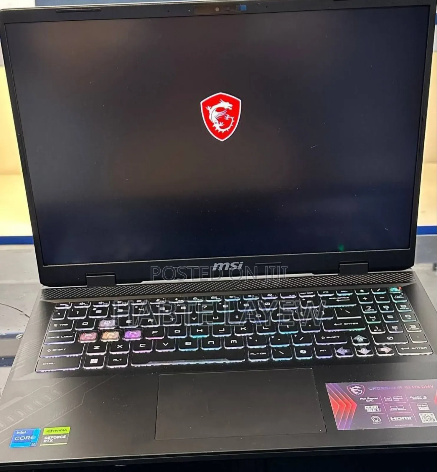 New Laptop MSI Raider GE68HX 13vi-202us 16GB Intel Core I7 SSD 1T