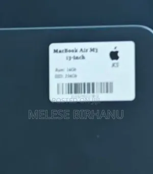 New Laptop Apple MacBook Air 16GB Apple M3 SSD 256GB