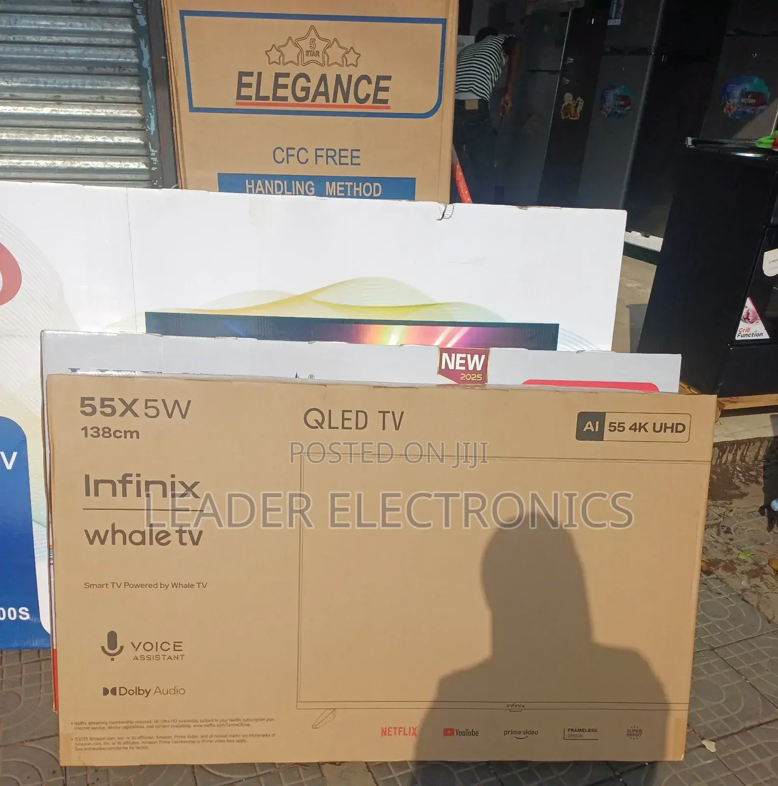 Infinix Tv 55"Smart Android Tv Frameless Design Qled Tv 2025 Original