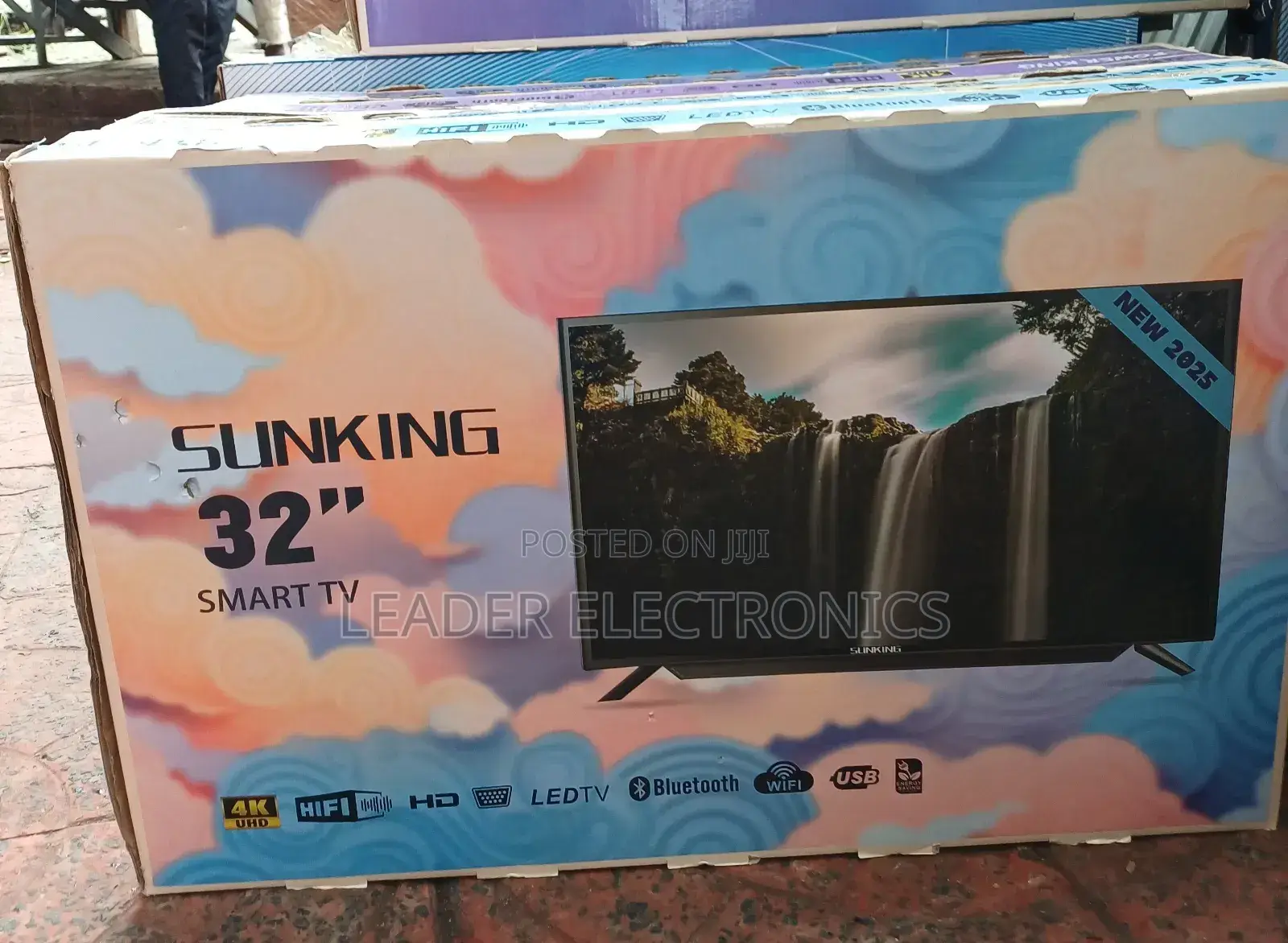 Sunking Tv 32" Smart Android Tv Double Glass Tv Android Version 14.0