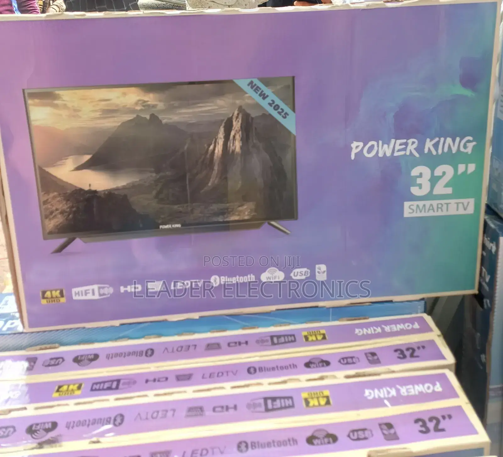 Power King Tv 32" Double Glass Tv