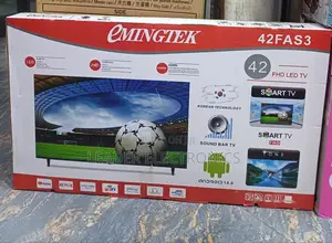 Photo - Emingtek Tv 42" Smart Android Tv Frameless Android Version 14.0 High Q