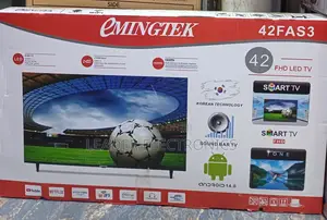 Emingtek Tv 42" Smart Android Tv Frameless Android Version 14.0 High Q