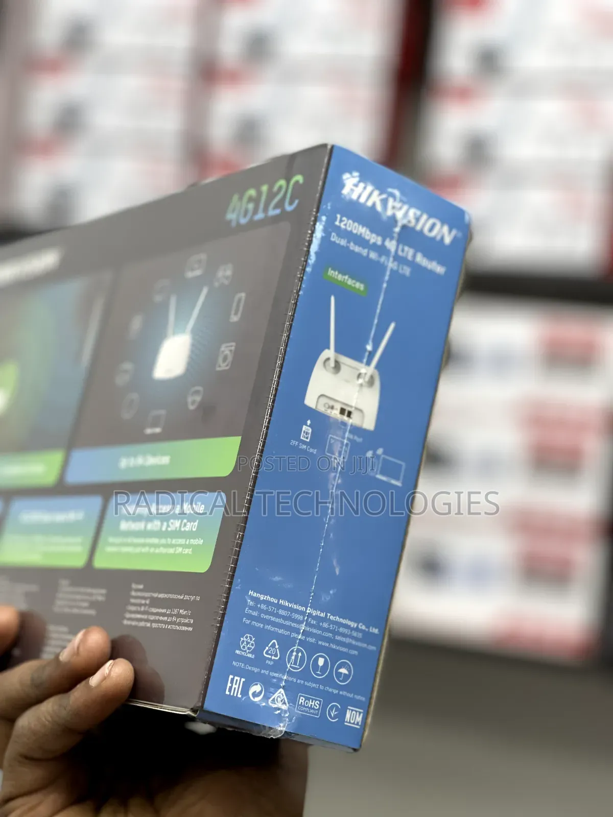 1200 MBS በ ሲም የሚሰራ Bale 2 አንቴና Lan Port ይለው Tp Link 6400 Wifu Router