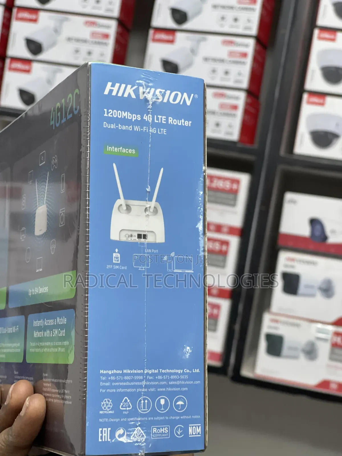 1200 MBS በ ሲም የሚሰራ Bale 2 አንቴና Lan Port ይለው Tp Link 6400 Wifu Router