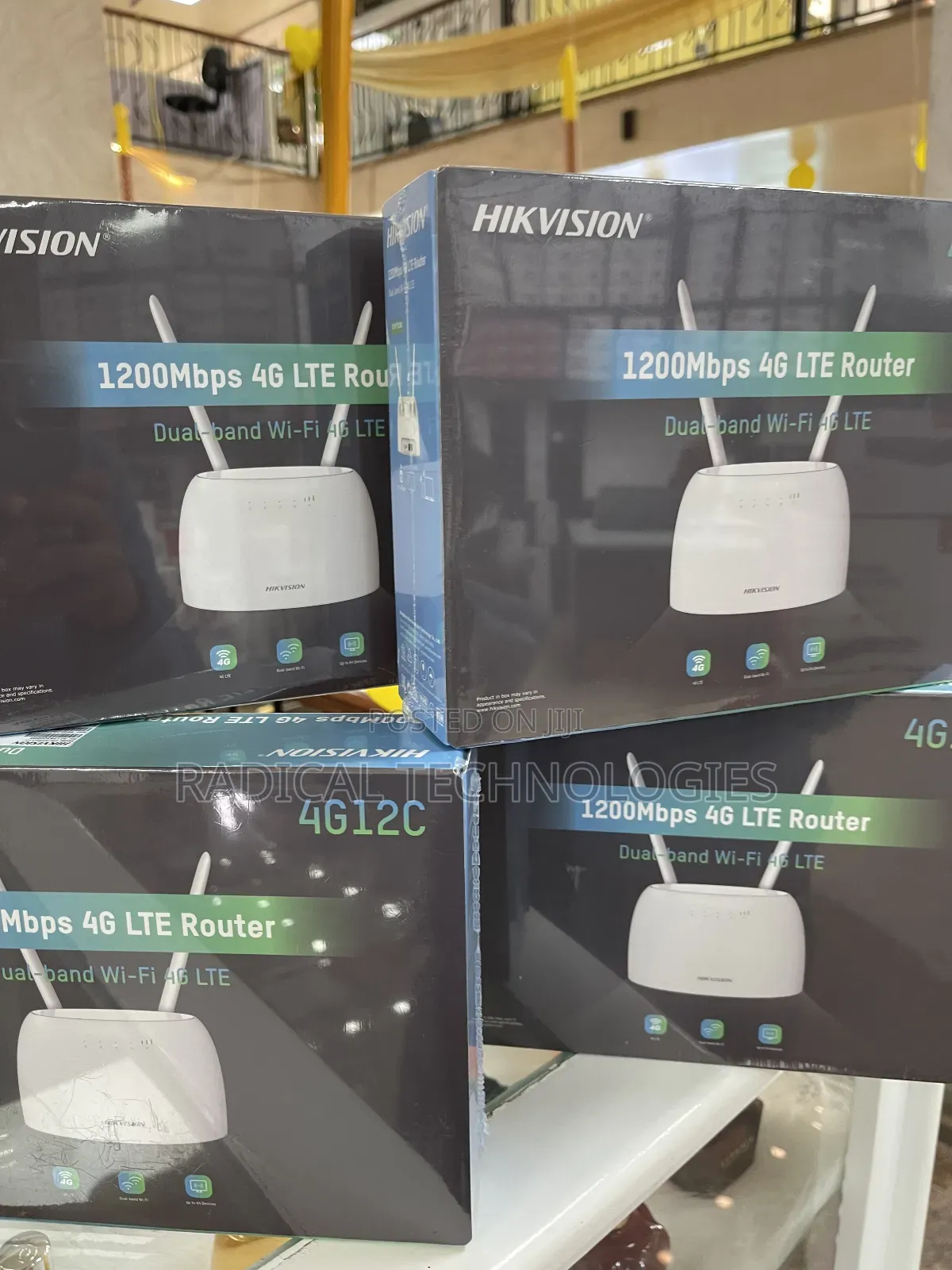 1200 MBS በ ሲም የሚሰራ Bale 2 አንቴና Lan Port ይለው Tp Link 6400 Wifu Router