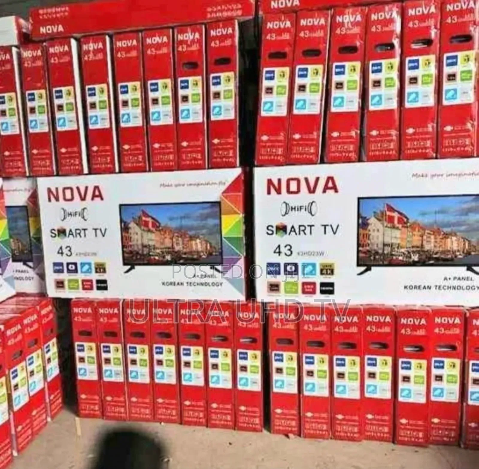 Novas 43 Inch Smart Double Glass Tv