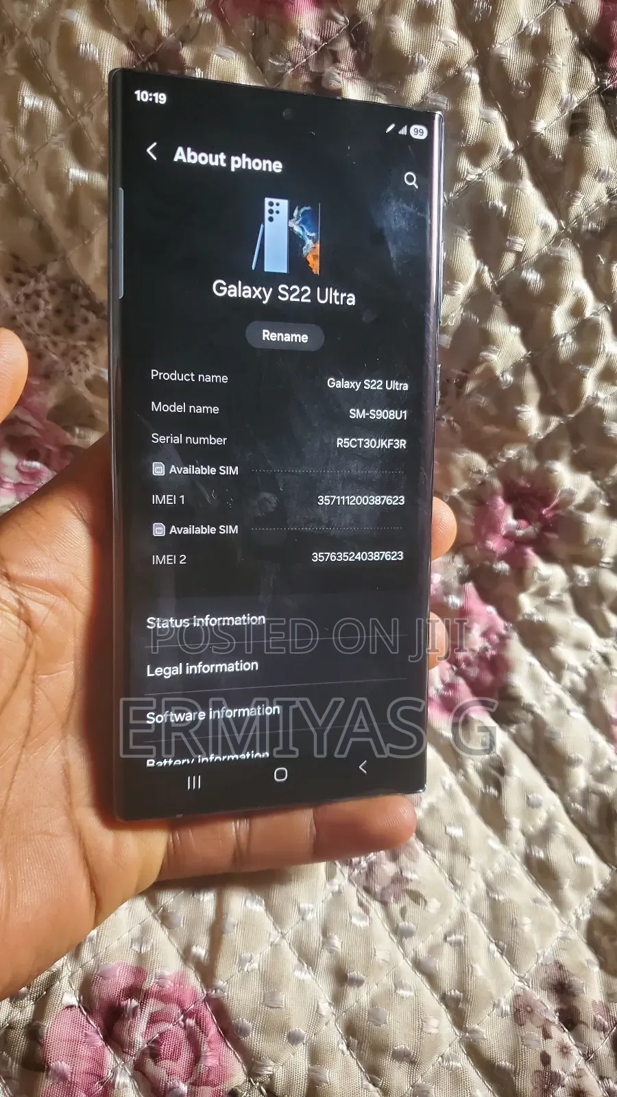 New Samsung Galaxy S22 Ultra 512 GB Black