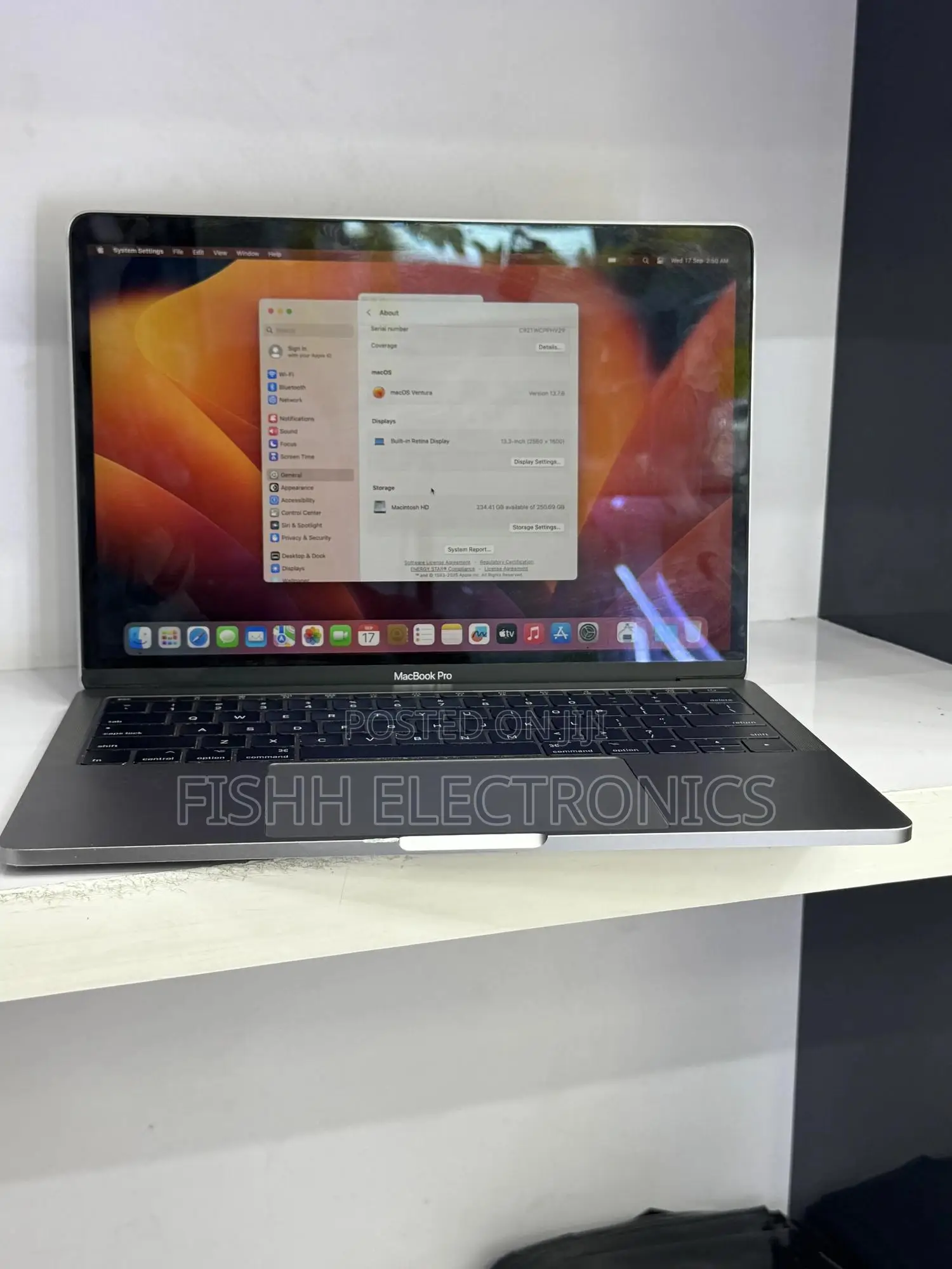 Laptop Apple MacBook Pro 2017 8GB Intel Core I5 SSD 256GB