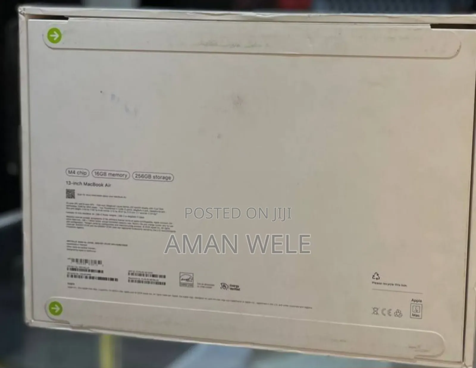 New Laptop Apple MacBook Air 16GB Intel SSD 256GB