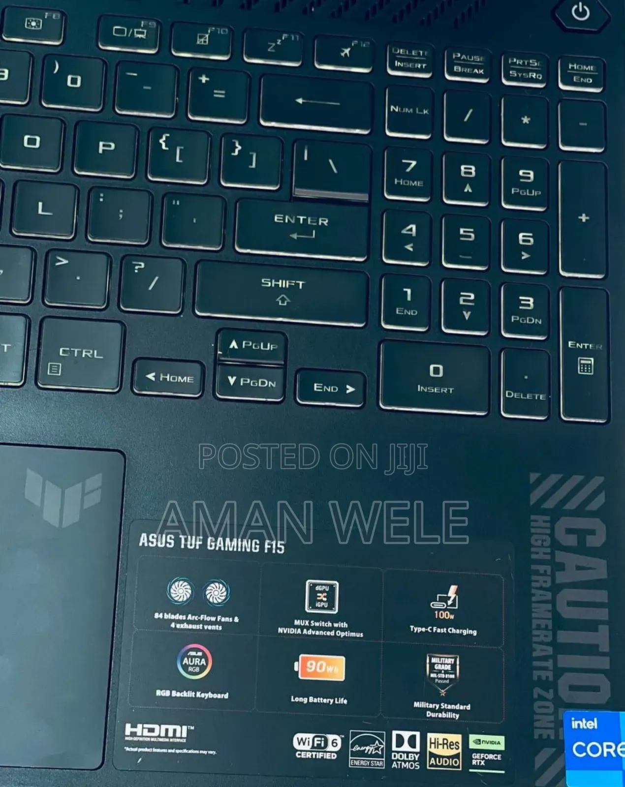 New Laptop Asus TUF Gaming A15 16GB Intel Core I7 SSD 512GB