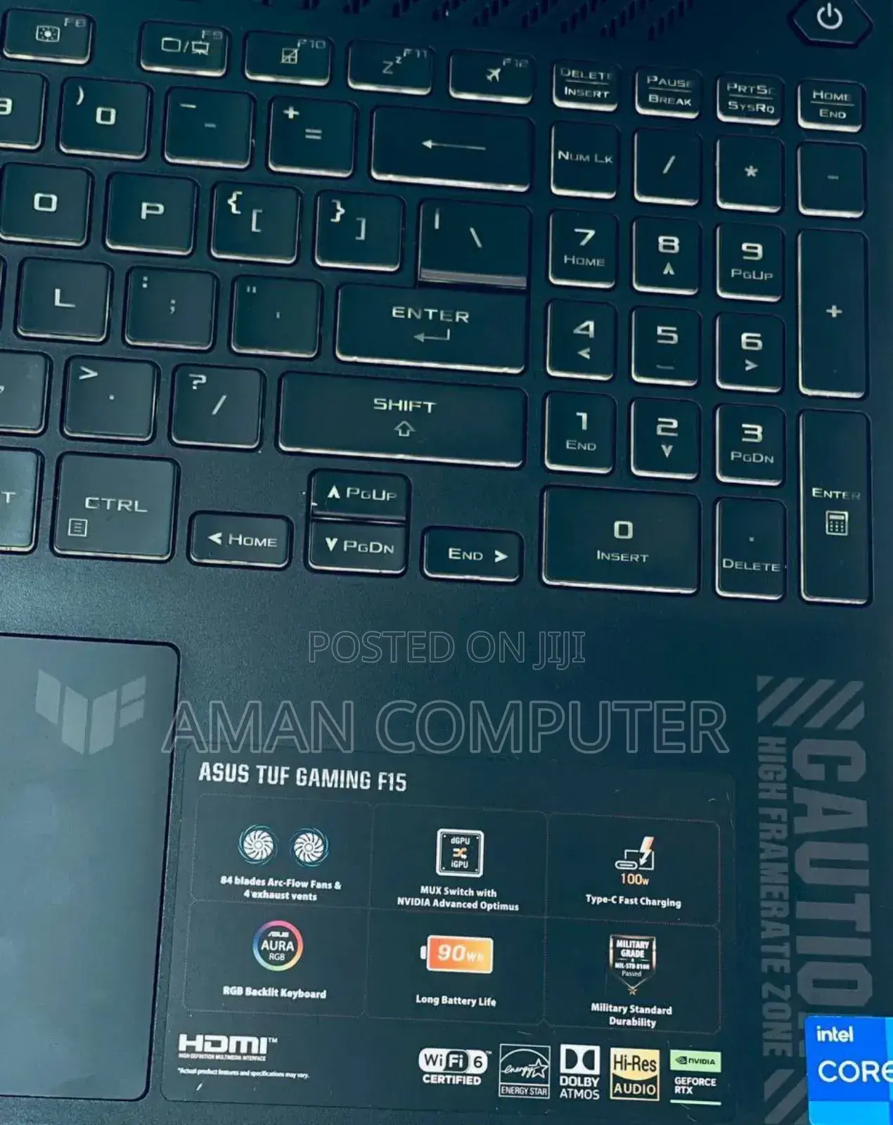 New Laptop Asus TUF Gaming A15 16GB Intel Core I7 SSD 512GB