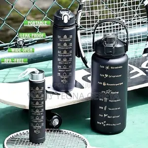 3-in-1 Motivational Water Bottle – 2000ml | 1000ml | 350ml